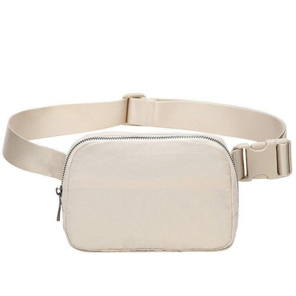 Unbranded Handbags - Women's Minimalist Casual Simple Crossbody Bag Unbranded Wipeable Trendy Beige